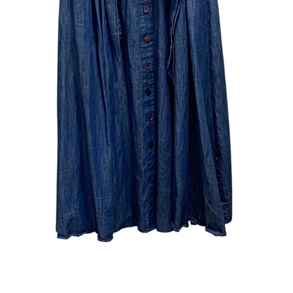 eShakti Blue Midi Dress - Picture 8 of 15